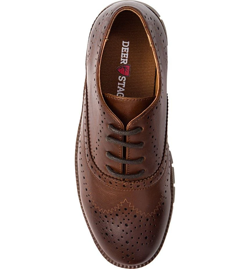 Deer Stags Benton Jr. Classic Lace-Up Wingtip Hybrid Sneaker Dress Comfort Oxford 6