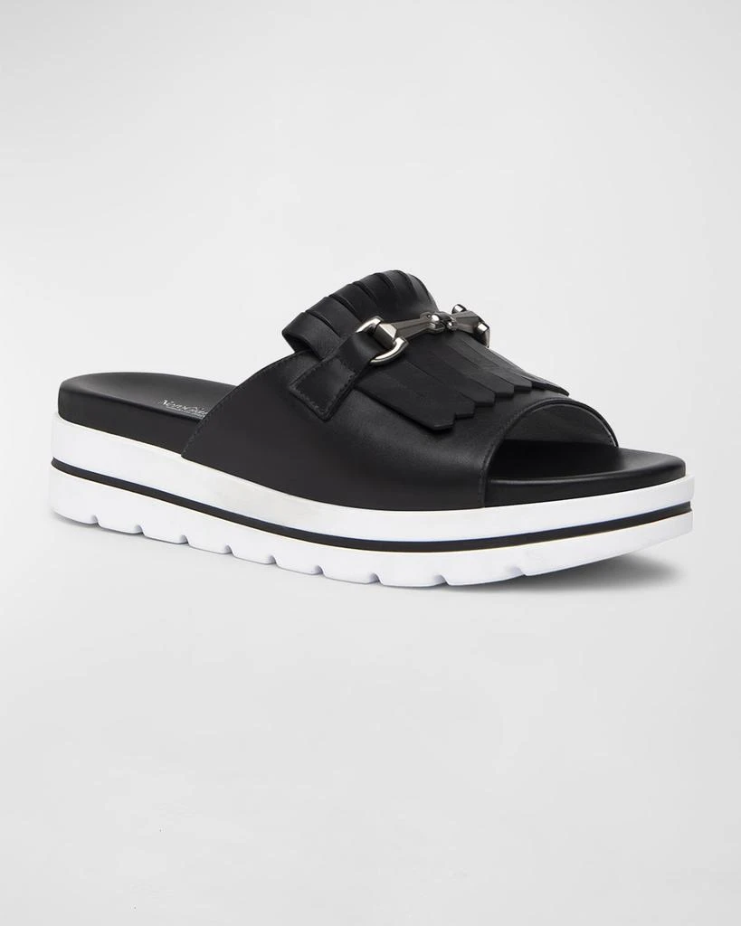 NeroGiardini Kiltie Slip-On Sandals 2