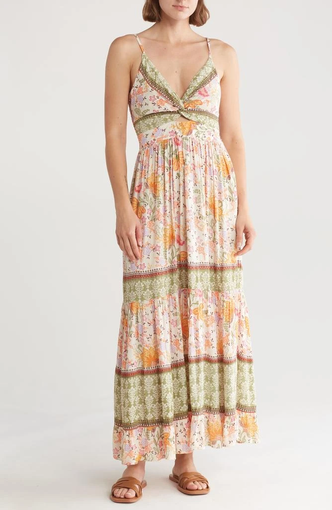 Floral Twist Front Maxi Dress  On Sale Now with Up to 72% Off | Discover  Exclusive Deals & Savings at BeyondStyle  Authentic Angie clothing|dress |women|dresses|female with Limited-Time Discounts, Free Shipping, and