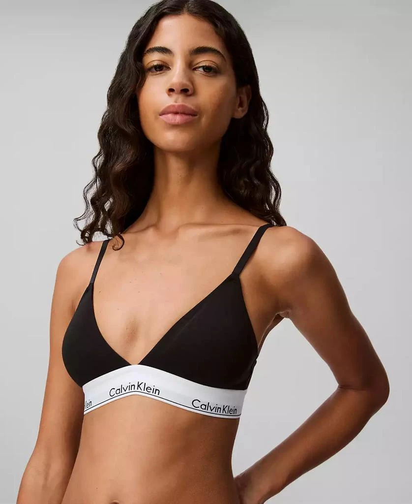 Calvin Klein Women's Modern Cotton Lightly Lined Triangle Bralette QF5650 1