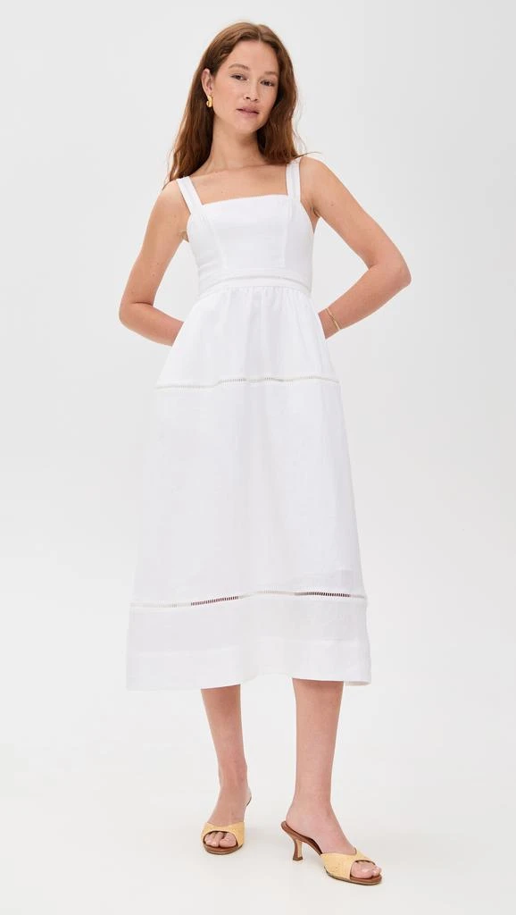 knee length dresses for ladies Linen Mini Dress – Retrofete main image 1
