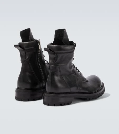 Rick Owens Leather combat boots 6
