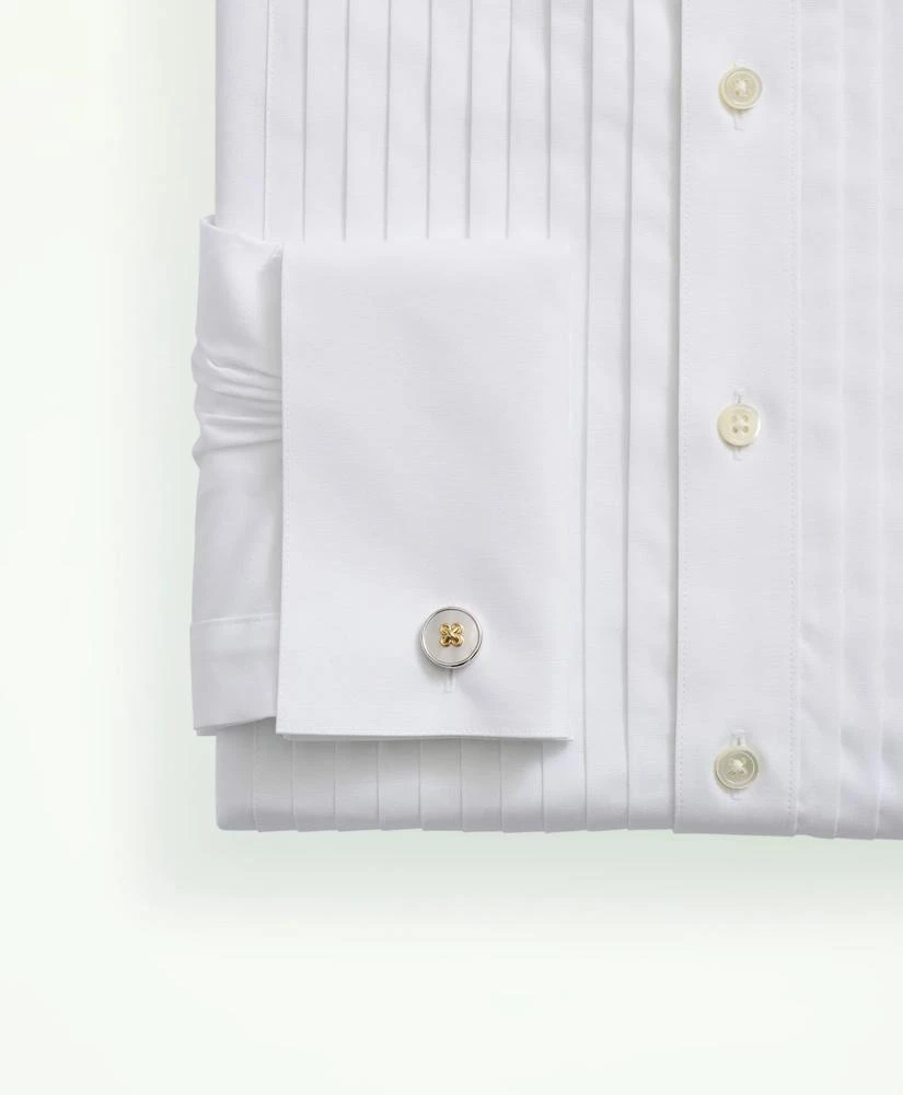 Brooks Brothers Stretch Cotton Broadcloth English Collar, 10-Pleat Tuxedo Shirt 3