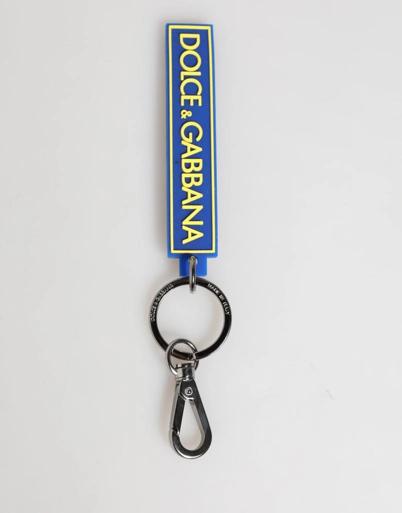 Dolce 
Gabbana yellow DG Rubber Logo Men
s Holder Men
s Keyring