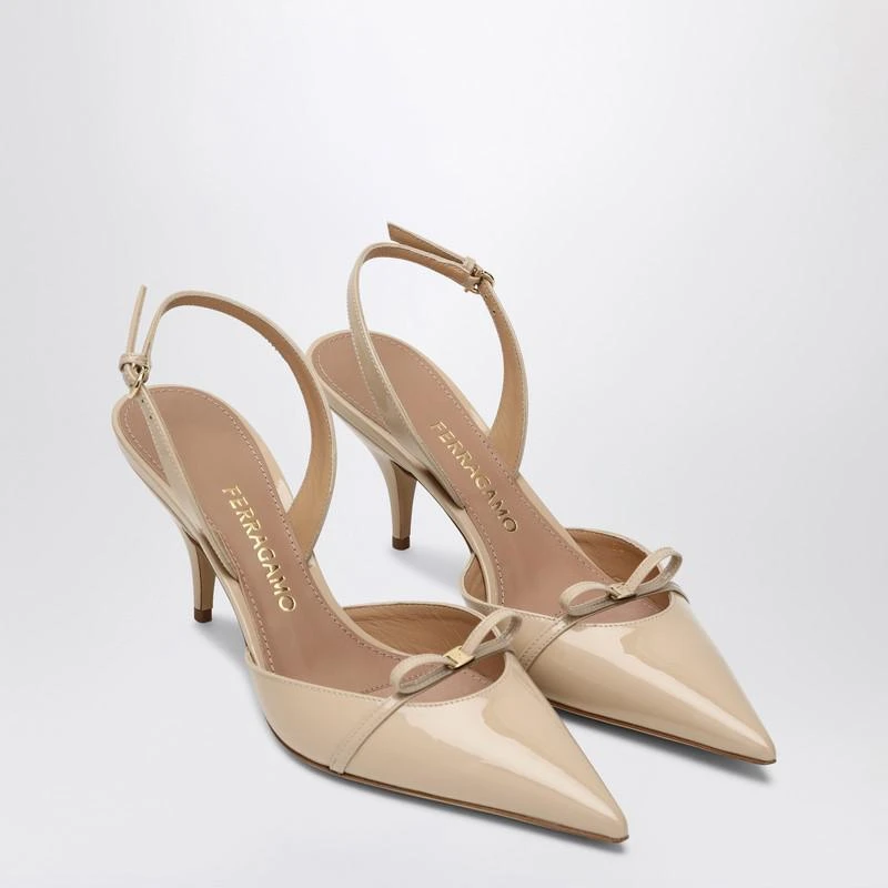Salvatore Ferragamo Powdery slingback with mini bow 2