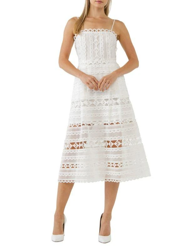 Endless Rose Cutout Lace Midi Dress 2