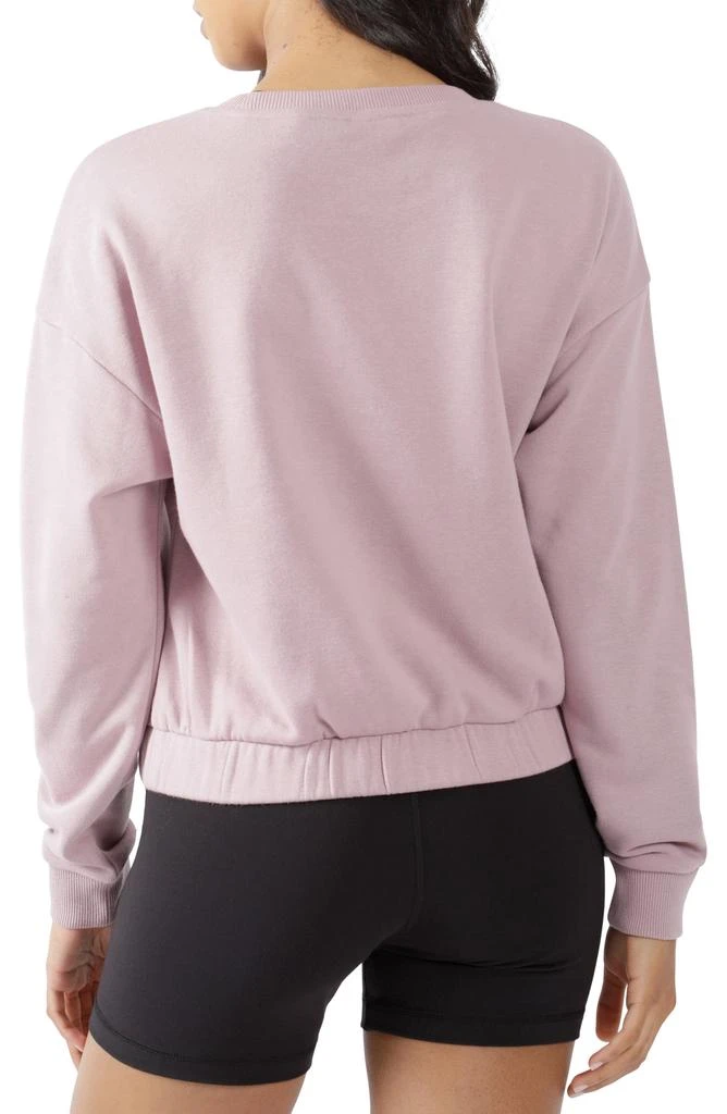 90 DEGREE BY REFLEX Crewneck Cropped Sweatshirt 2