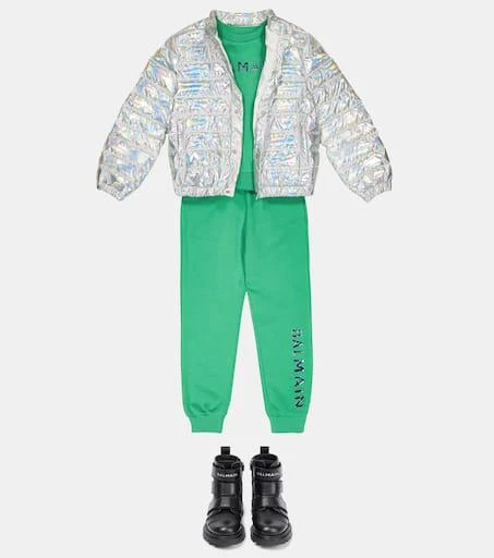 Balmain Quilted metallic jacket 2