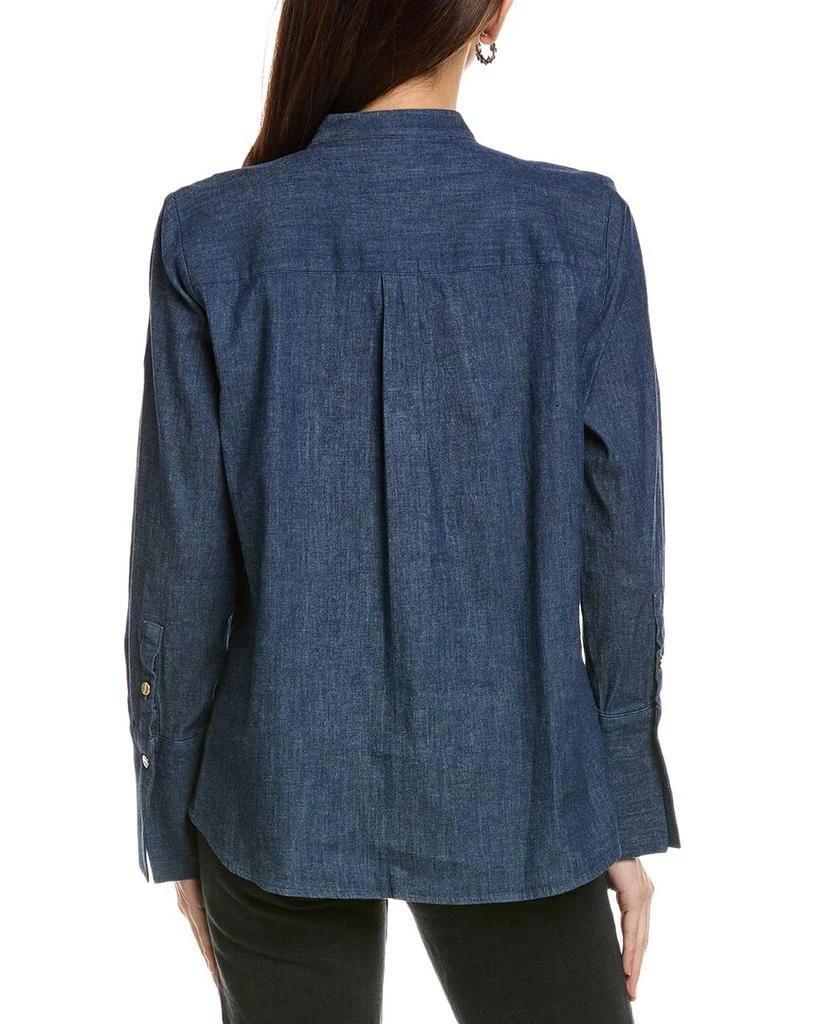 JONES NEW YORK Y-Neck Button-Down Blouse 2