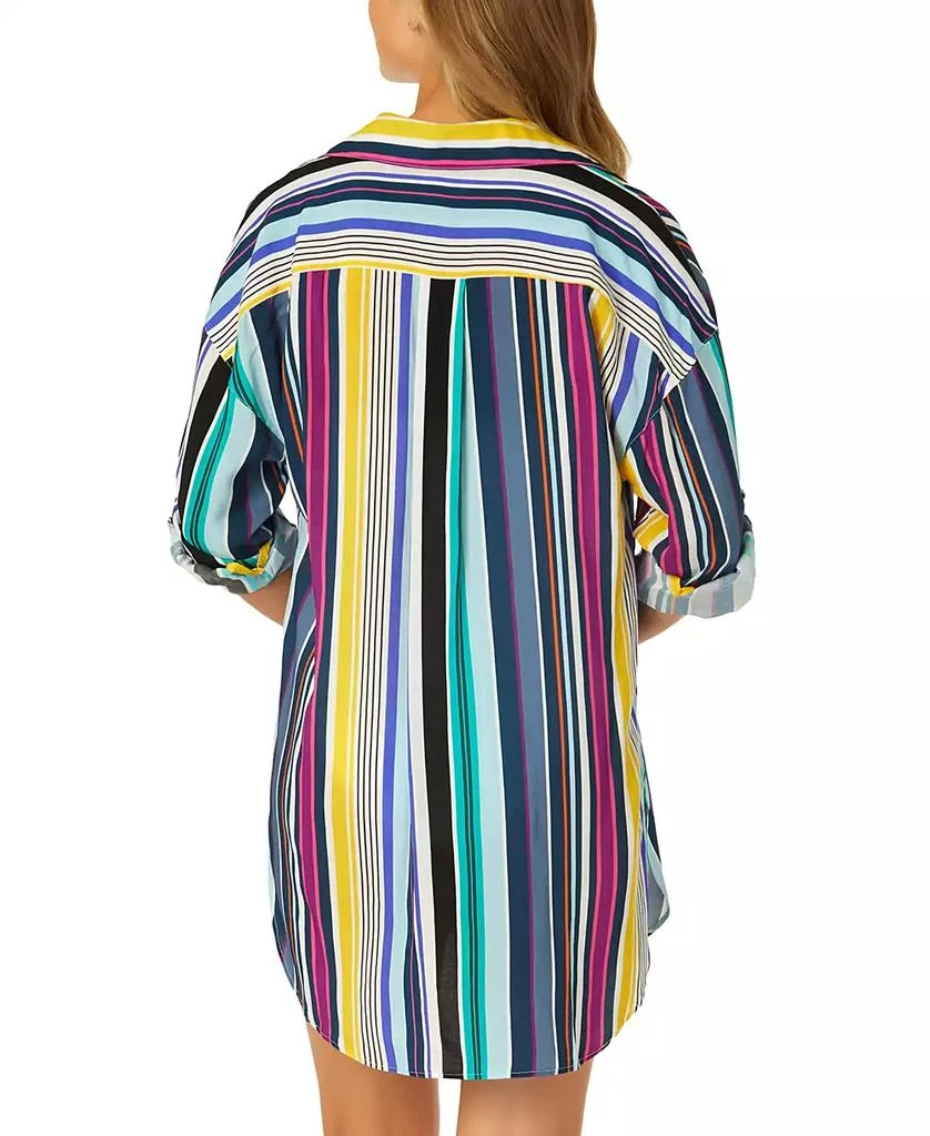 Anne Cole Women's Boyfriend Shirt Swim Cover-Up 2