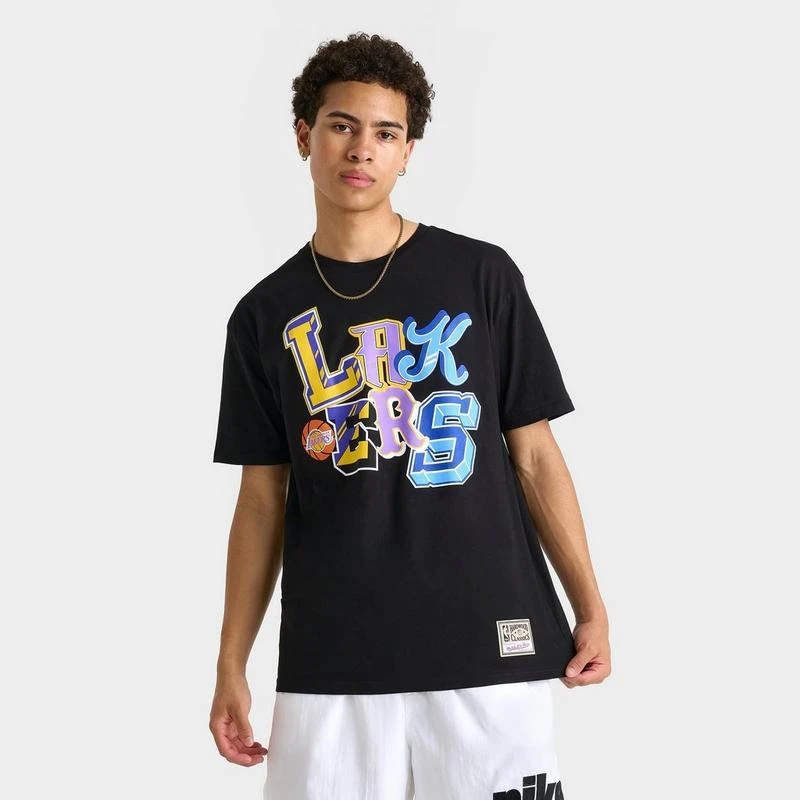 Mitchell & Ness Men's Mitchell & Ness Los Angeles Lakers NBA Hyper Type T-Shirt 1