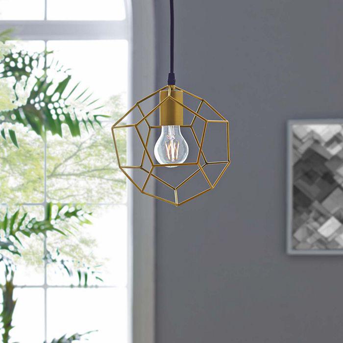 Modway Pique Gold Tone Metal Ceiling Fixture
