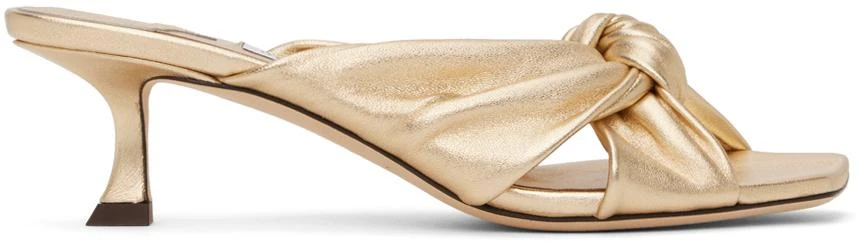 Jimmy Choo Gold Avenue 50 Heeled Sandals 1