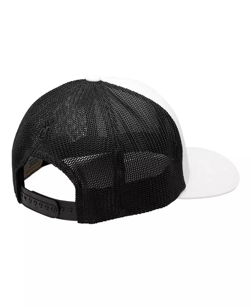 Browning Men's White/Black Icon Trucker Adjustable Hat 2