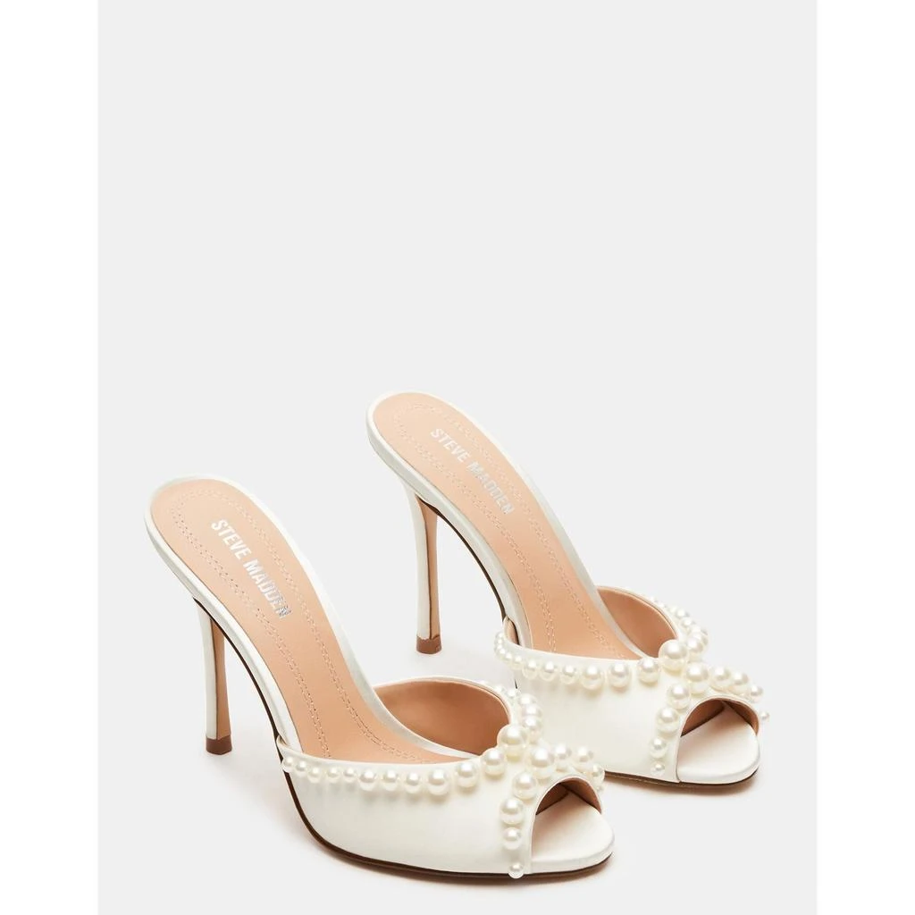 Steve Madden Priya Pearl White Satin 2