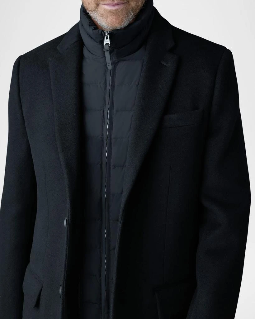 Mackage Men's Wool Topcoat with Removable Down Bib 5