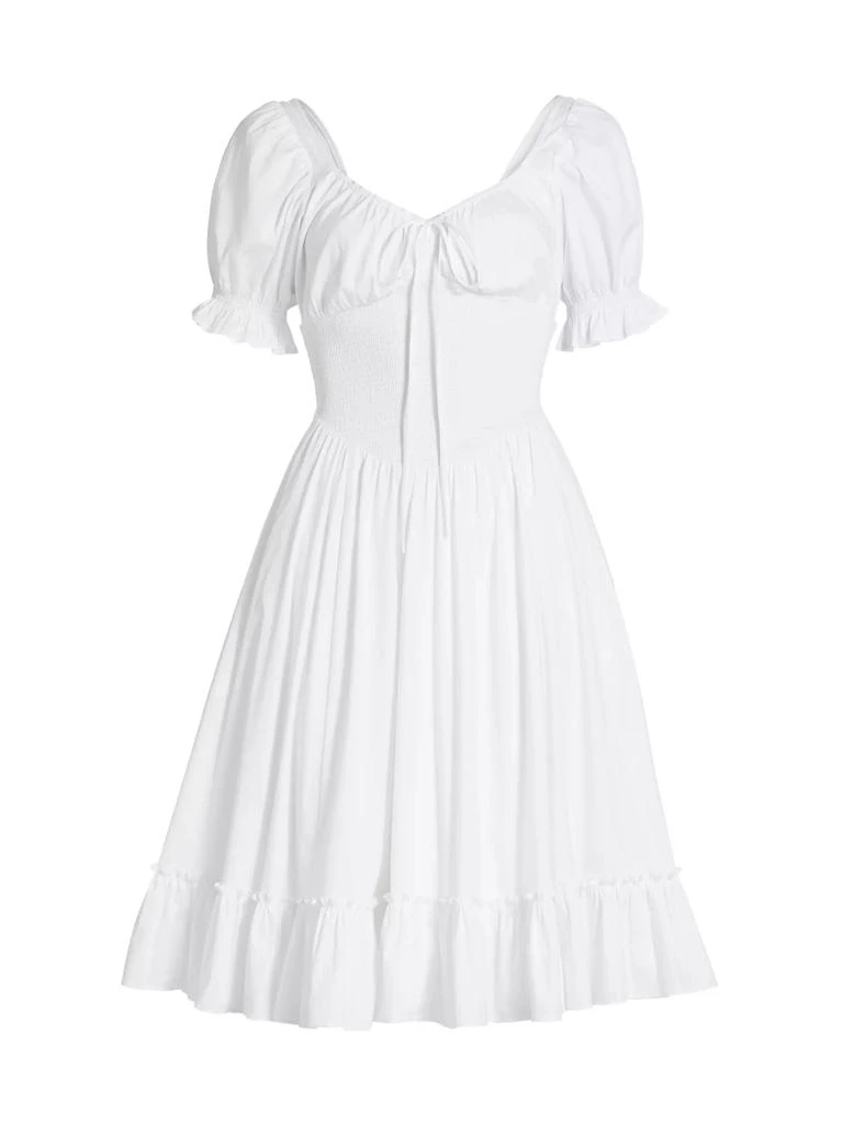 Guizio Luciana Cotton Smocked Midi-Dress 1