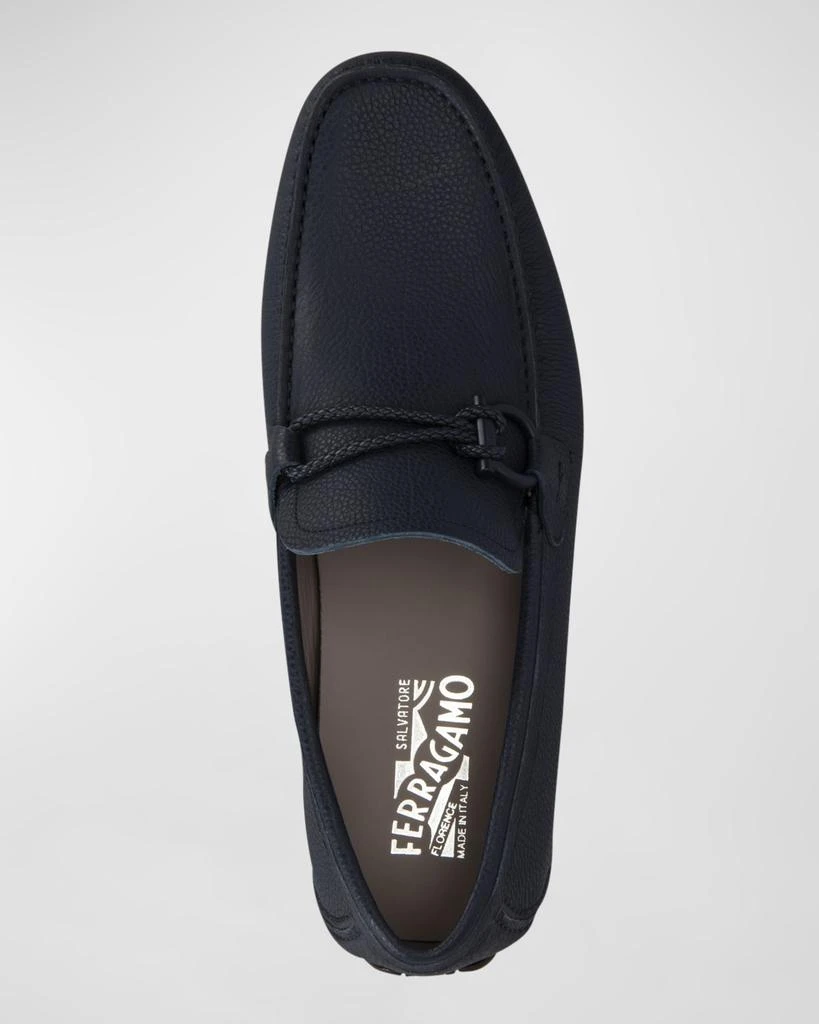 Salvatore Ferragamo Men's Front 4 Leather Drivers 5