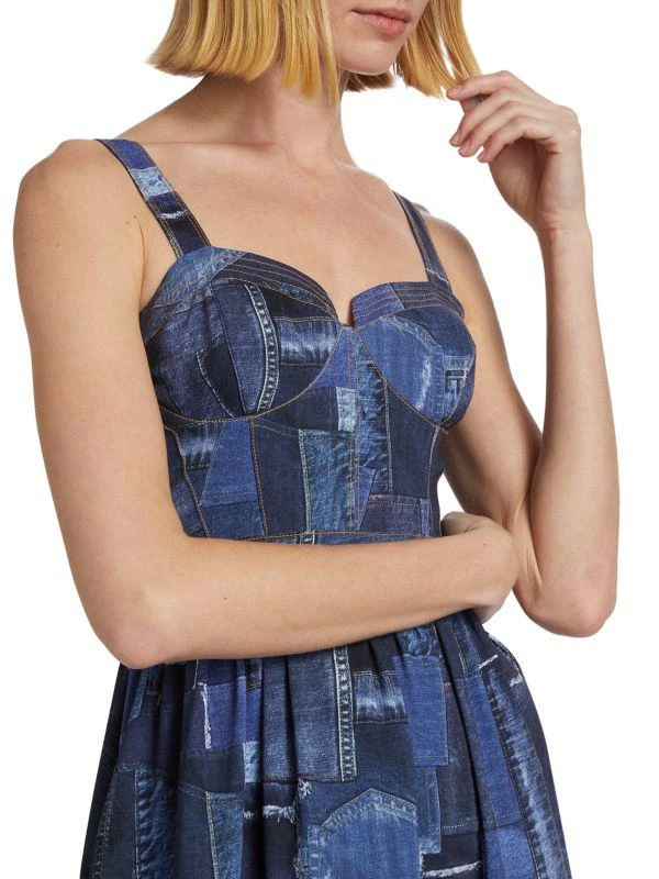Cinq à Sept Jordyn Patchwork Cocktail Dress 4