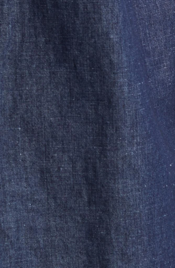 DICKIES Beavertown Short Sleeve Chambray Hemp Blend Button-Up Shirt 5