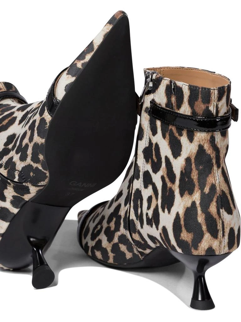 Ganni Ganni Leopard Ankle Boots 5