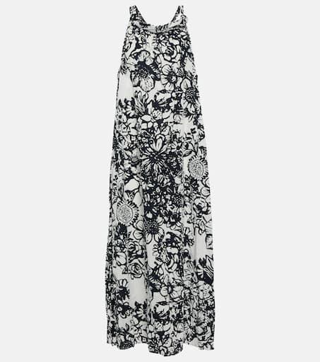 Velvet Penelope printed cotton maxi dress