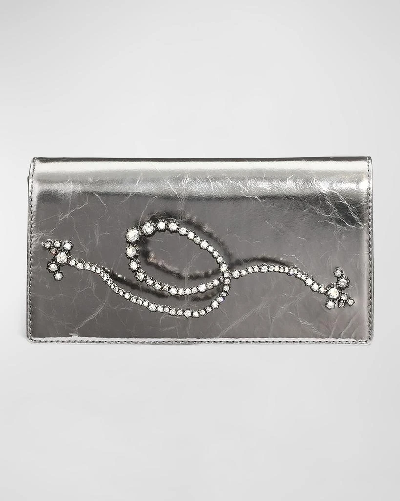 Alexis Bittar Punk Royale Cracked Metallic Clutch Bag 1