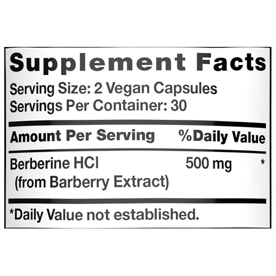 Nature's Truth Berberine Veggie Capsules 5
