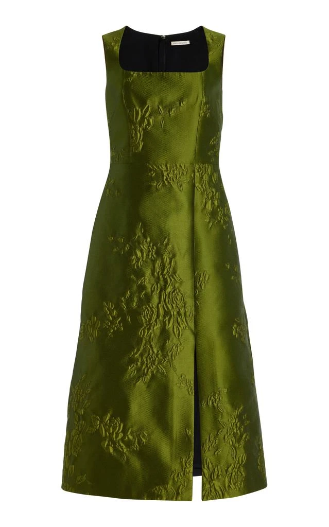 Shop Emilia Wickstead - Pinah Embossed Satin Jacquard Midi Dress - Green -  UK 8 - Moda Operandi on Sale at BeyondStyle  Get 60% Off Emilia Wickstead  - Pinah Embossed Satin