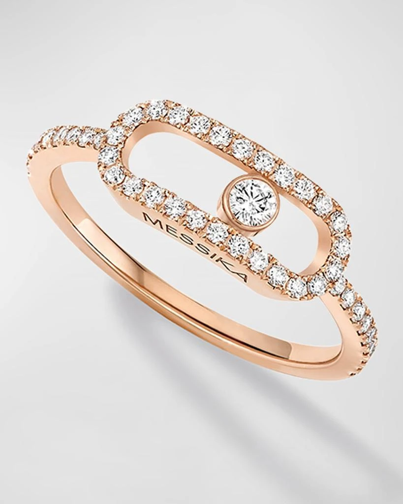 Messika MOVE UNO 18K ROSE GOLD DIAMOND RING 1