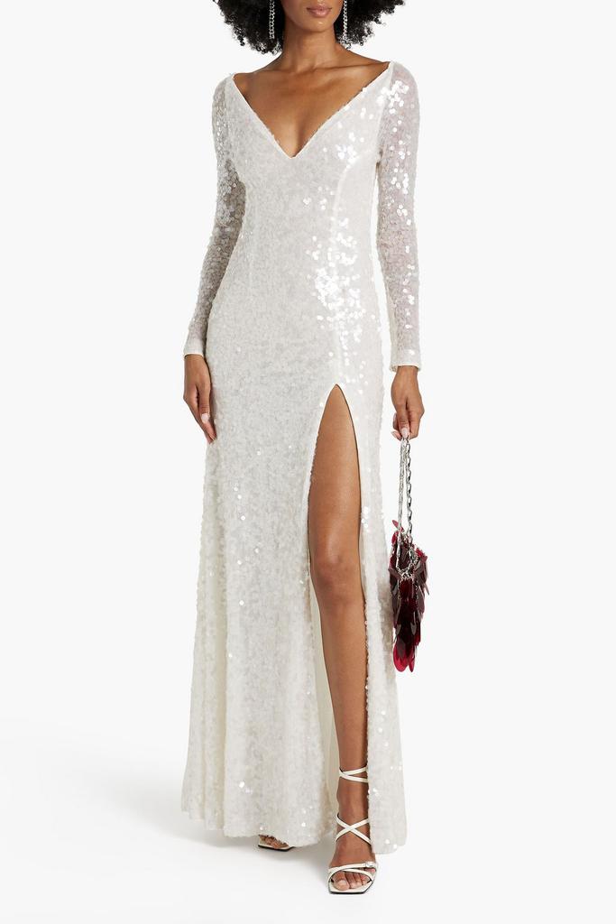 RACHEL GILBERT Fleur sequined tulle gown