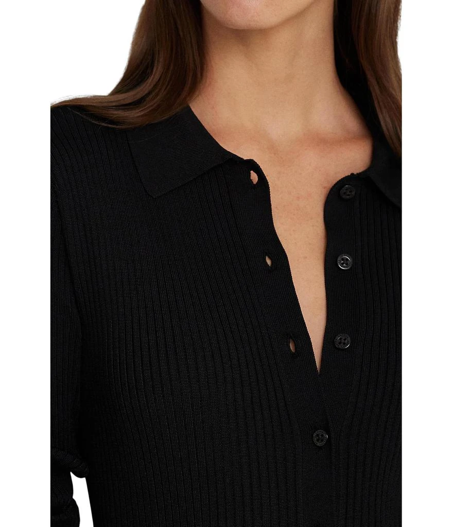 Lauren Ralph Lauren Petite Rib-Knit Long-Sleeve Polo Cardigan 3