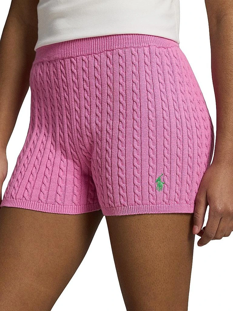 Ralph Lauren Little Girl's &amp; Girl's Cable-Knit Cotton Shorts 5