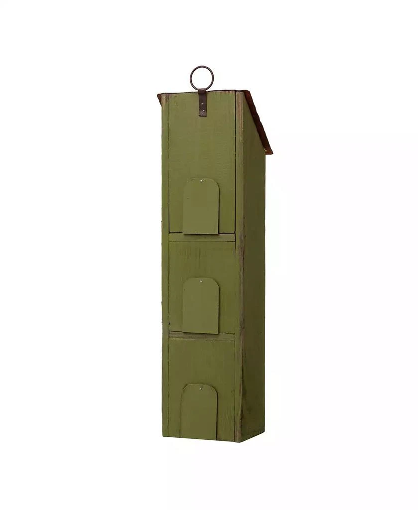 Glitzhome Distressed Window Shutters Birdhouse, 18'' 3