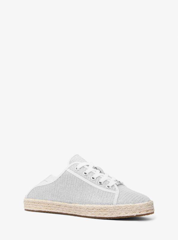 Michael Kors Libby Glitter Chain Mesh Collapsible-Heel Sneaker