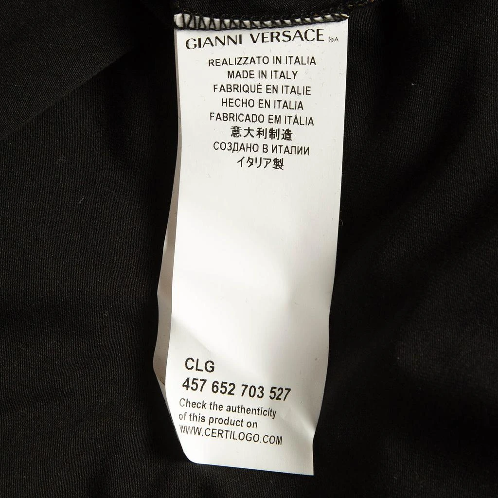 Versus Versace Versus Versace Black/Gold Chain Print Jersey Midi Dress M 6