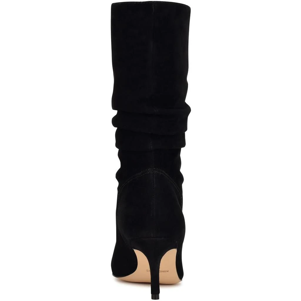 Nine West Mycki Womens Slouchy Pointed Toe Mid-Calf Boots 4