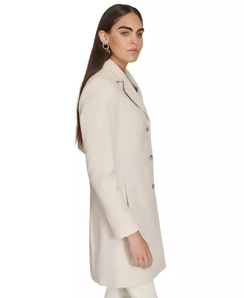 Calvin Klein Womens Single-Breasted Wool Blend Coat 3