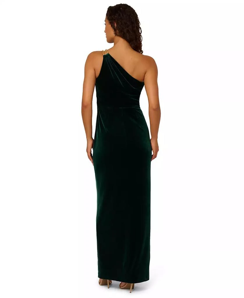 Women's Asymmetric One-Shoulder Velvet Gown  On Sale Now with Up to 77%  Off | Discover Exclusive Deals & Savings at BeyondStyle  Authentic  Adrianna Papell dress|women's fashion|dresses with Limited-Time Discounts,  Free