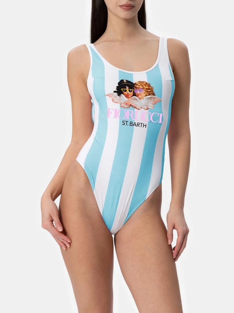 Mc2 Saint Barth Woman Scoopback Print One-piece Swimsuit Althea | Fiorucci Special Edition 1