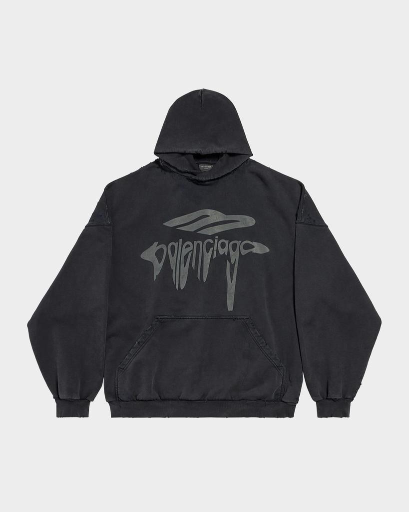 Balenciaga grande Security Tape Logo Hoodie - Hoodies