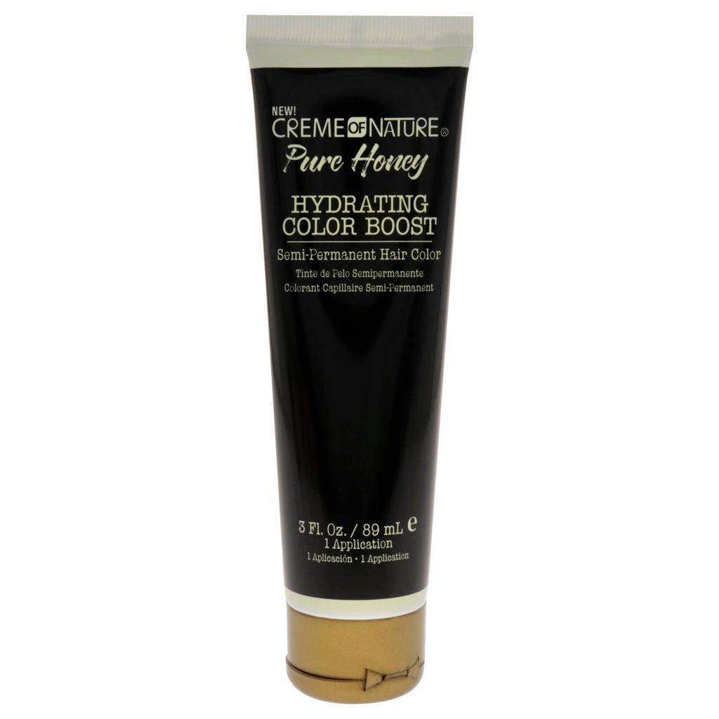 Creme Of Nature Pure Honey Hydrating Color Boost Semi-Permanent Hair Color - Silky Jet Black by  for Unisex - 3 oz Hair Color
