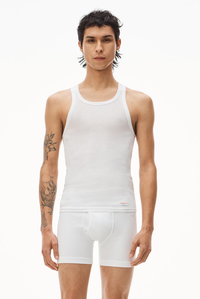 Alexander Wang ribbed cotton racerback tank top