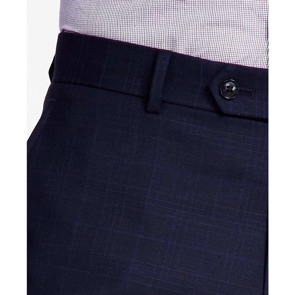 Tommy Hilfiger Men's Modern-Fit TH Flex Stretch Plaid Wool Blend Suit Pants 6
