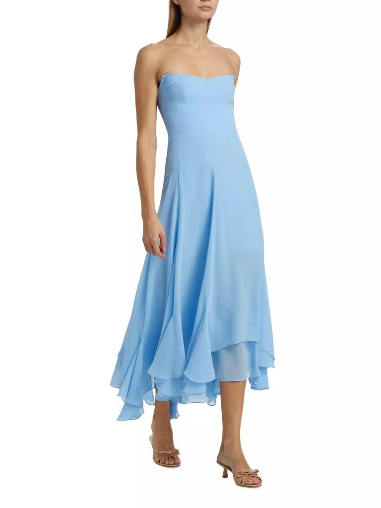 Amanda Uprichard Monterey Ruffled High-Low Midi-Dress 2