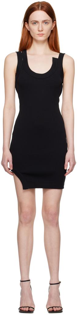 BOYAROVSKAYA Black Ribbed Minidress