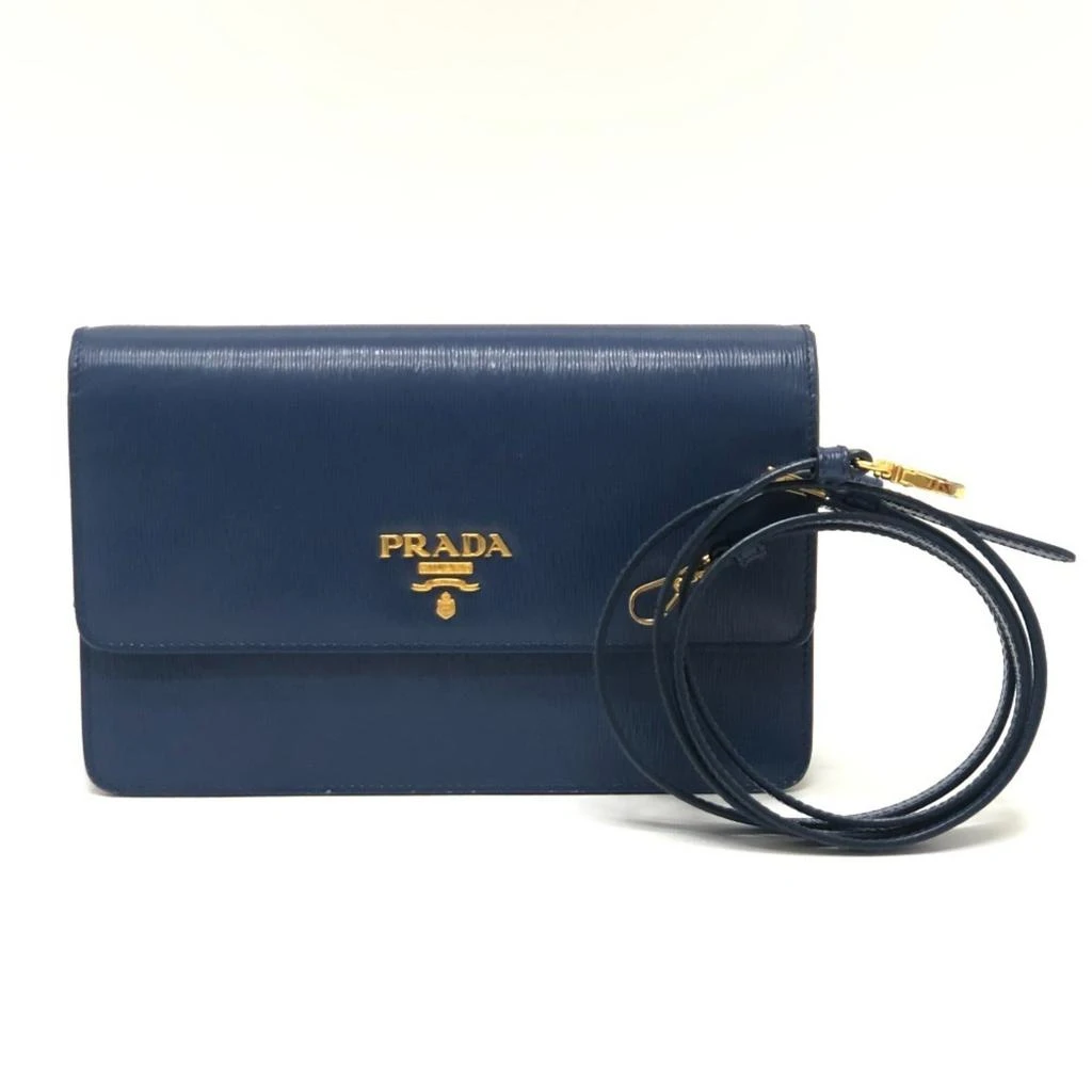 Prada Leather Chain/Shoulder Wallet (Pre-Owned)