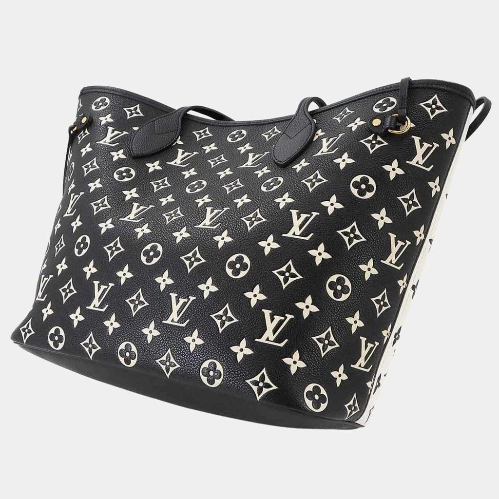 Louis Vuitton Louis Vuitton Neverfull MM Monogram Empreinte Black White Leather Tote Bag 4