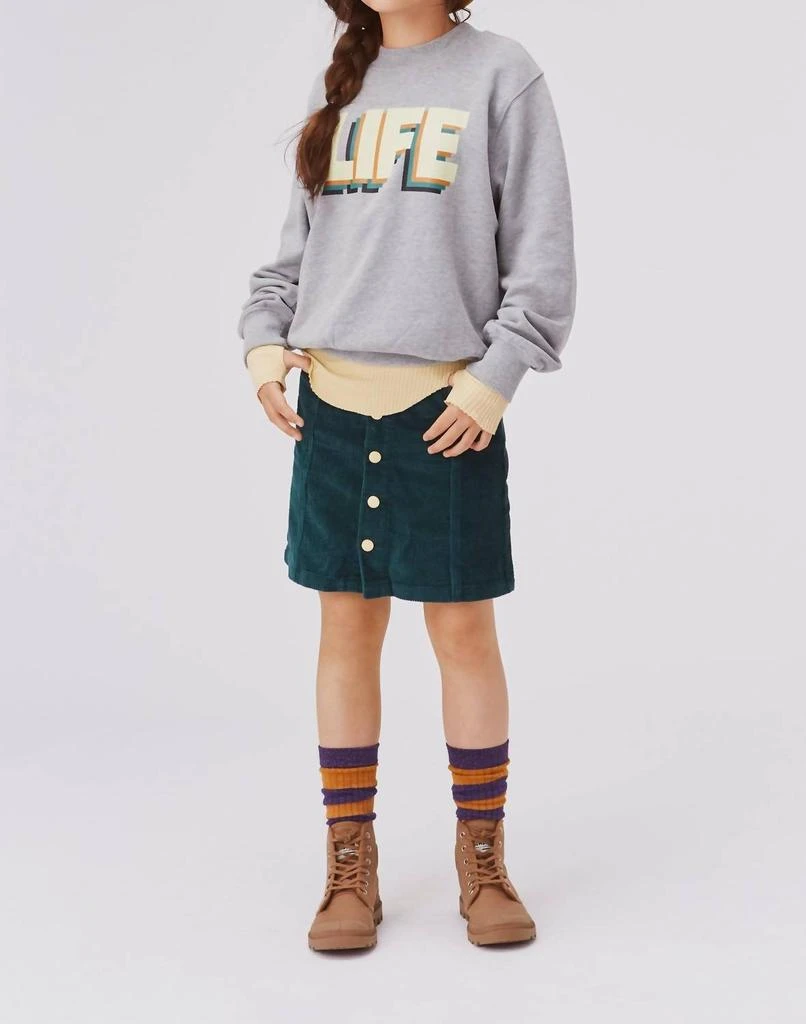 MOLO Marge Life Sweatshirt In Grey Melange
