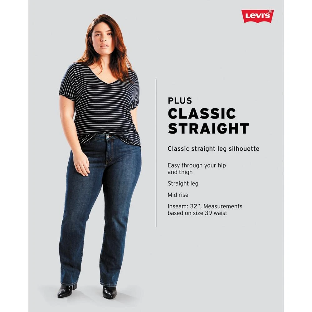 Levi's Trendy Plus Size Classic Straight Leg Jeans 5
